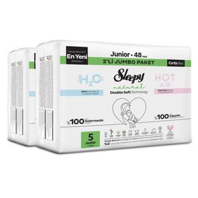 Sleepy Natural Double Soft No:5 Junior 96 Adet Bebek Bezi