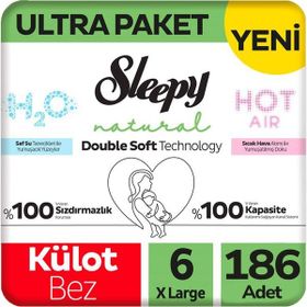 Sleepy Natural Double Soft No:6 XLarge Külot Bebek Bezi