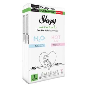 Sleepy Natural Double Soft No:7 XXLarge 48 Adet Külot Bebek Bezi