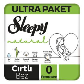 Sleepy Natural No:0 Prematüre 300 Adet Bebek Bezi