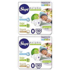 Sleepy Natural No:0 Prematüre 60 Adet Bebek Bezi