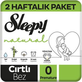 Sleepy Natural No:0 Prematüre Bebek Bezi