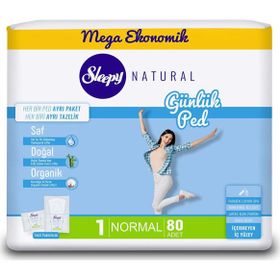 Sleepy Natural No:1 Normal 80 Adet Günlük Ped