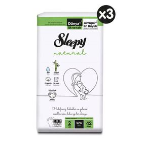Sleepy Natural No:2 Mini 126 Adet Bebek Bezi