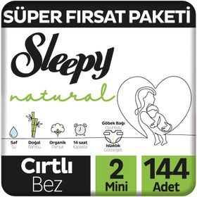 Sleepy Natural No:2 Mini 144 Adet Bebek Bezi