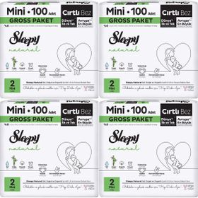 Sleepy Natural No:2 Mini 400 Adet Bebek Bezi