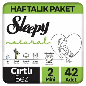 Sleepy Natural No:2 Mini 42 Adet Bebek Bezi
