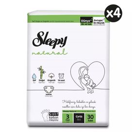 Sleepy Natural No:3 Midi 120 Adet Bebek Bezi