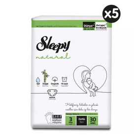 Sleepy Natural No:3 Midi 150 Adet Bebek Bezi