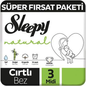 Sleepy Natural No:3 Midi 180 Adet Bebek Bezi