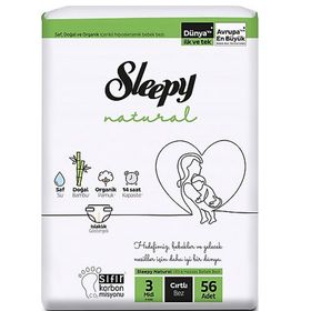 Sleepy Natural No:3 Midi 56 Adet Bebek Bezi