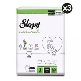 Sleepy Natural No:3 Midi 90 Adet Bebek Bezi