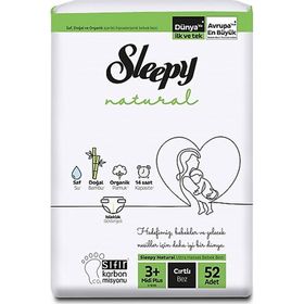 Sleepy Natural No:3+ Midi Plus 52 Adet Bebek Bezi