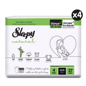 Sleepy Natural No:4 Maxi 108 Adet Bebek Bezi