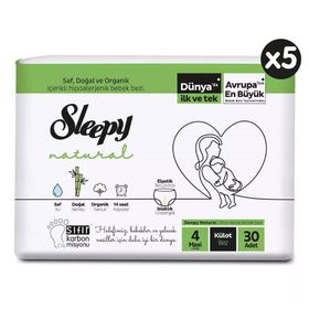 Sleepy Natural No:4 Maxi 150 Adet Külot Bebek Bezi