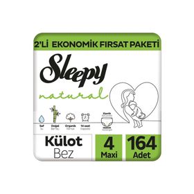 Sleepy Natural No:4 Maxi 164 Adet Külot Bebek Bezi