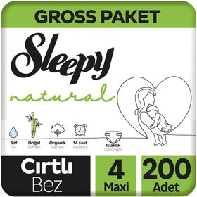 Sleepy Natural No:4 Maxi 200 Adet Bebek Bezi