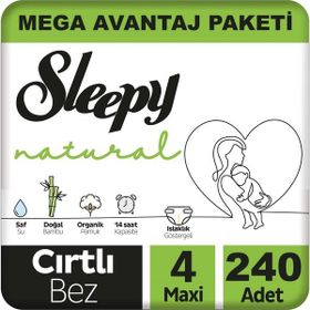 Sleepy Natural No:4 Maxi 240 Adet Bebek Bezi