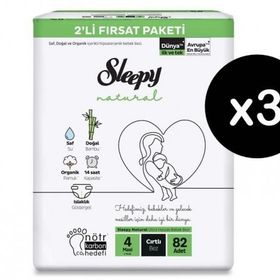 Sleepy Natural No:4 Maxi 246 Adet Bebek Bezi