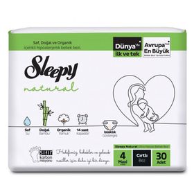 Sleepy Natural No:4 Maxi 30 Adet Bebek Bezi