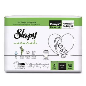 Sleepy Natural No:4 Maxi 30 Adet Külot Bebek Bezi