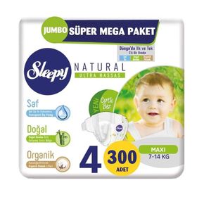 Sleepy Natural No:4 Maxi 300 Adet Bebek Bezi