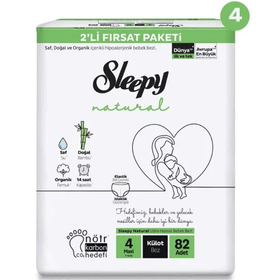 Sleepy Natural No:4 Maxi 328 Adet Bebek Bezi