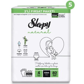Sleepy Natural No:4 Maxi 410 Adet Bebek Bezi
