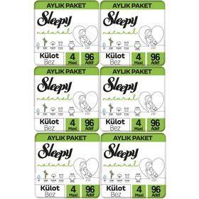 Sleepy Natural No:4 Maxi 576 Adet Bebek Bezi