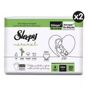 Sleepy Natural No:4 Maxi 60 Adet Külot Bebek Bezi