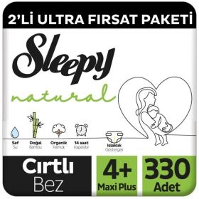 Sleepy Natural No:4+ Maxi Plus 330 Adet Bebek Bezi
