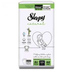 Sleepy Natural No:4+ Maxi Plus 44 Adet Bebek Bezi