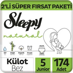 Sleepy Natural No:5 Junior 174 Adet Külot Bebek Bezi