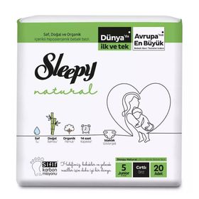 Sleepy Natural No:5 Junior 20 Adet Bebek Bezi