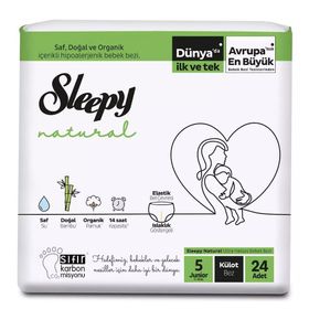 Sleepy Natural No:5 Junior 24 Adet Külot Bebek Bezi