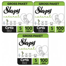 Sleepy Natural No:5 Junior 300 Adet Bebek Bezi
