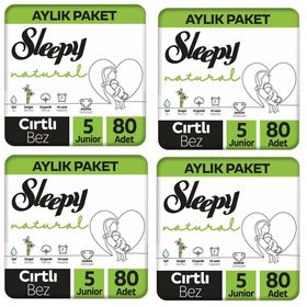 Sleepy Natural No:5 Junior 320 Adet Bebek Bezi