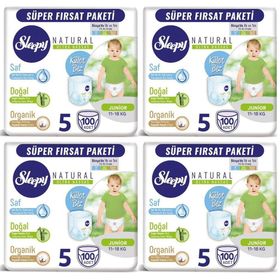 Sleepy Natural No:5 Junior 400 Adet Külot Bebek Bezi