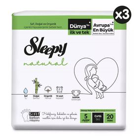 Sleepy Natural No:5 Junior 60 Adet Bebek Bezi