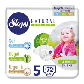 Sleepy Natural No:5 Junior 72 Adet Bebek Bezi