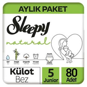 Sleepy Natural No:5 Junior 80 Adet Külot Bebek Bezi