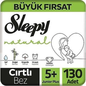 Sleepy Natural No:5+ Junior Plus 130 Adet Bebek Bezi