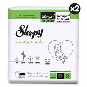 Sleepy Natural No:5+ Junior Plus 44 Adet Bebek Bezi