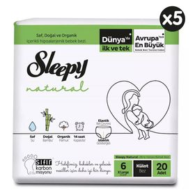 Sleepy Natural No:6 XLarge 100 Adet Külot Bebek Bezi