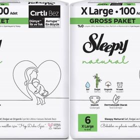 Sleepy Natural No:6 XLarge 124 Adet Bebek Bezi