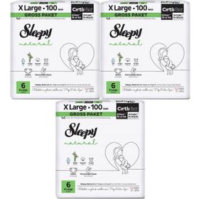 Sleepy Natural No:6 XLarge 186 Adet Bebek Bezi