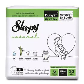 Sleepy Natural No:6 XLarge 20 Adet Külot Bebek Bezi