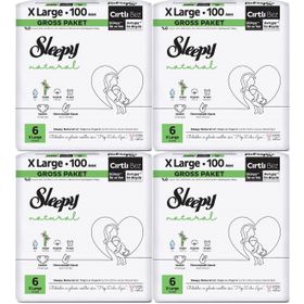 Sleepy Natural No:6 XLarge 248 Adet Bebek Bezi