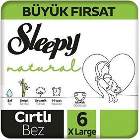 Sleepy Natural No:6 XLarge 310 Adet Bebek Bezi