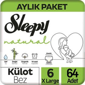 Sleepy Natural No:6 XLarge 64 Adet Külot Bebek Bezi